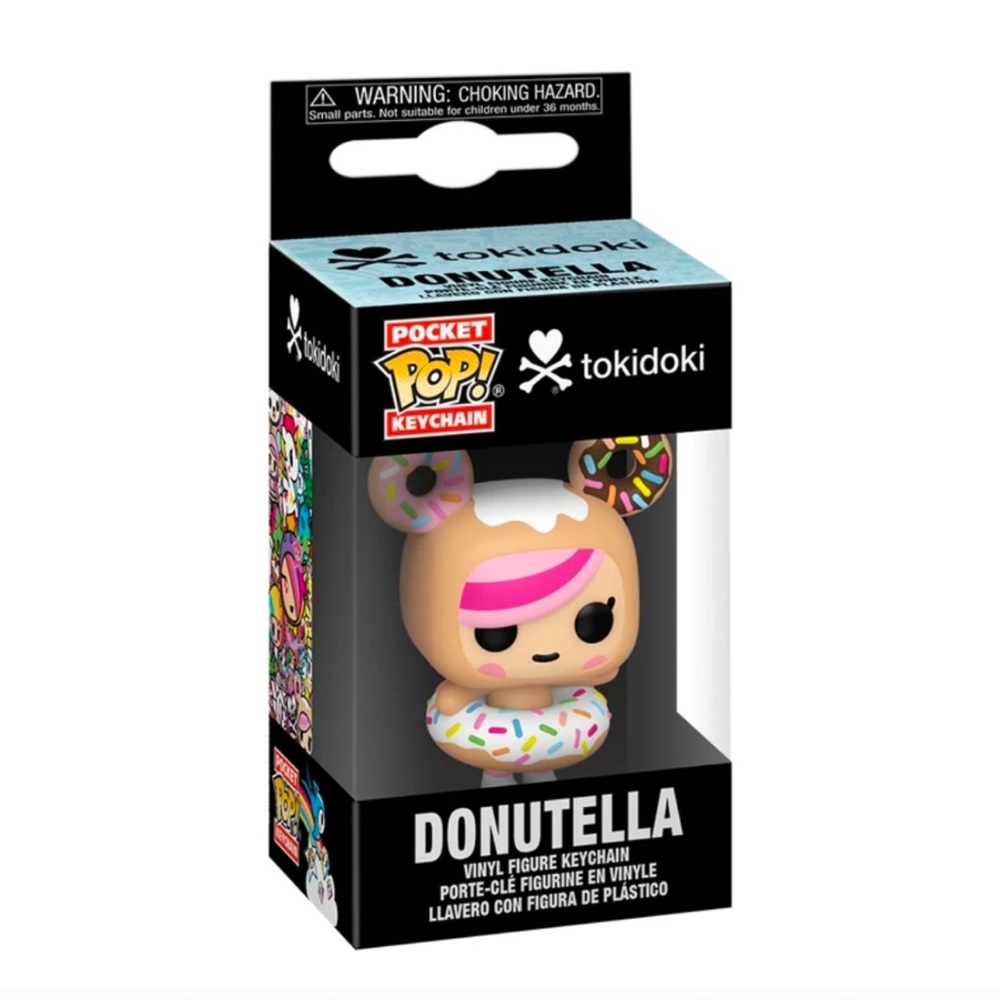 Tokidoki Funko Pop Donutella Vinyl Keychain 1.5” Collectible Figure NEW - Picture 2 of 3